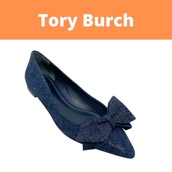 Tory Burch Rosalind Bow Pointy Toe Flats